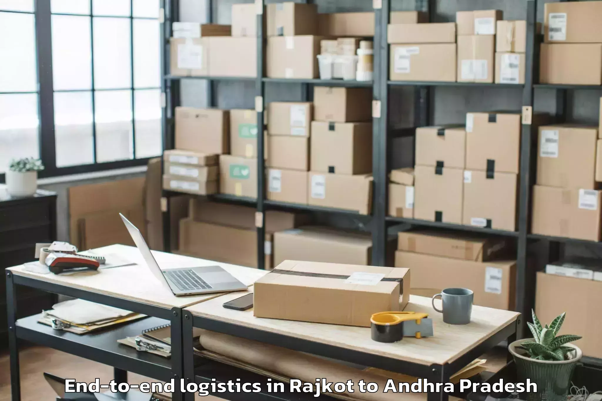 Top Rajkot to Tallapudi End To End Logistics Available